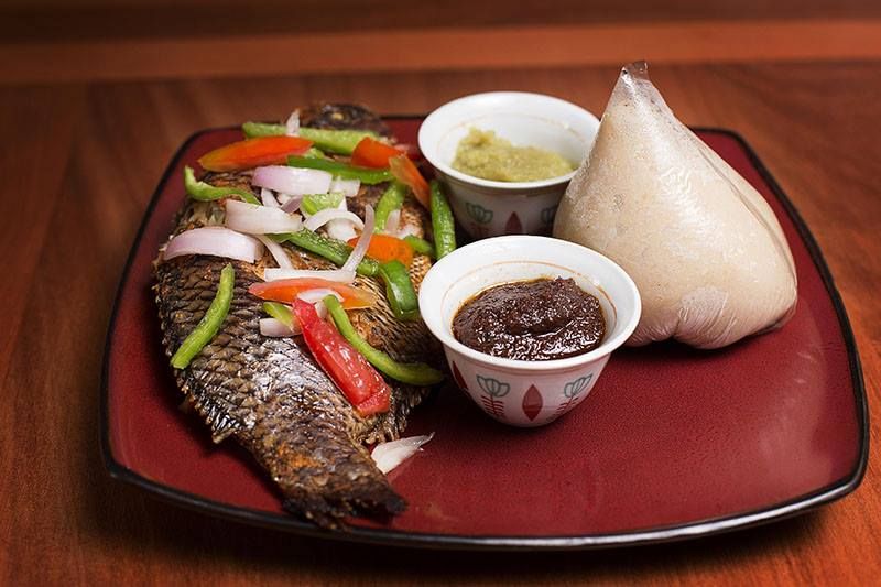 Banku & Grilled Tilapia