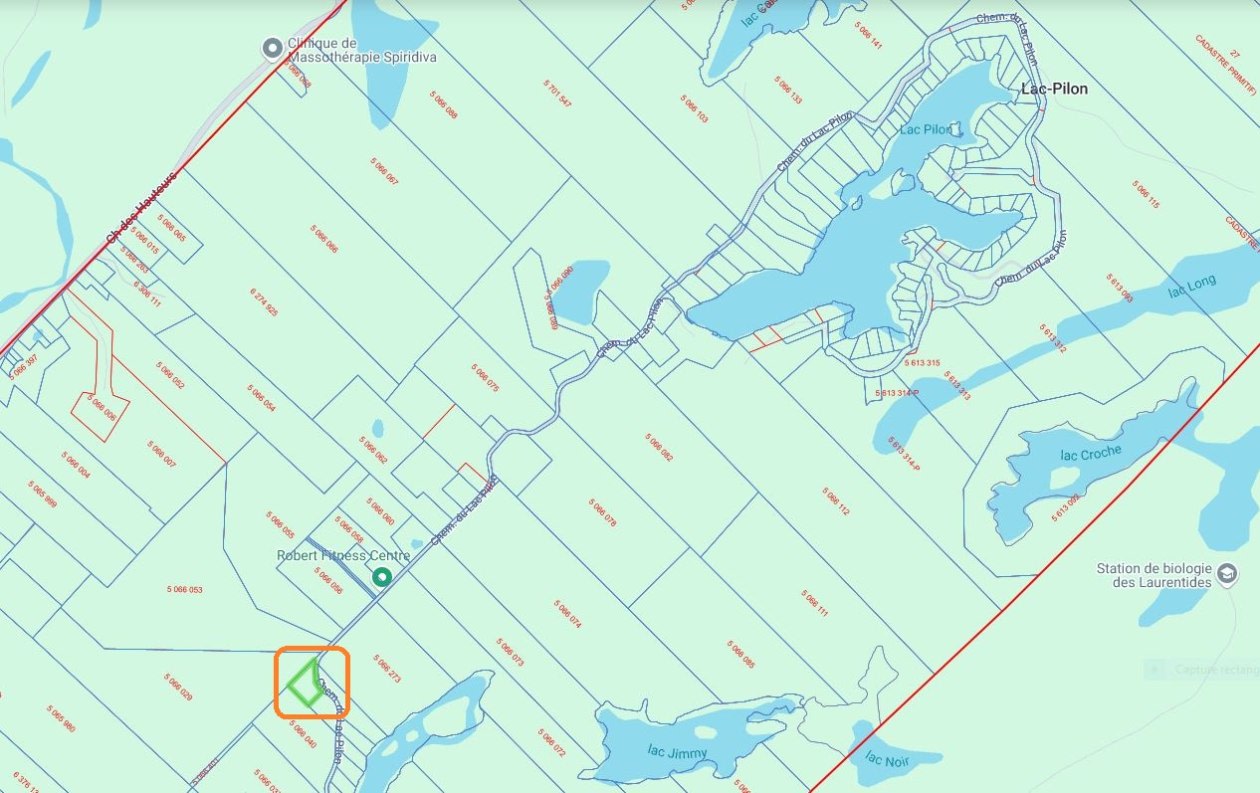 Plan — Chemin du Lac-Pilon, Sainte-Adèle, J8B 1N8, Sainte-Adèle