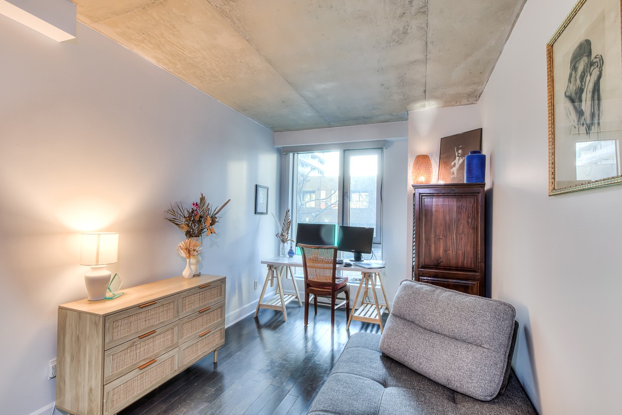Chambre à coucher — 1045 Rue Wellington, 211, Montréal, H3C 1V6, Montréal