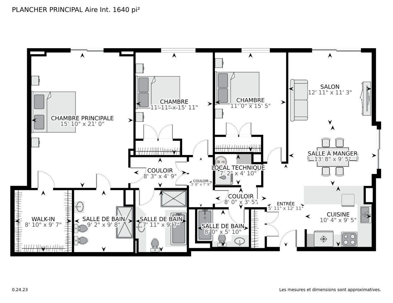 Plan — 1700, Boul. René-Lévesque O., 1501, Montréal (Ville-Marie), H3H2V1, Montréal (Ville-Marie)