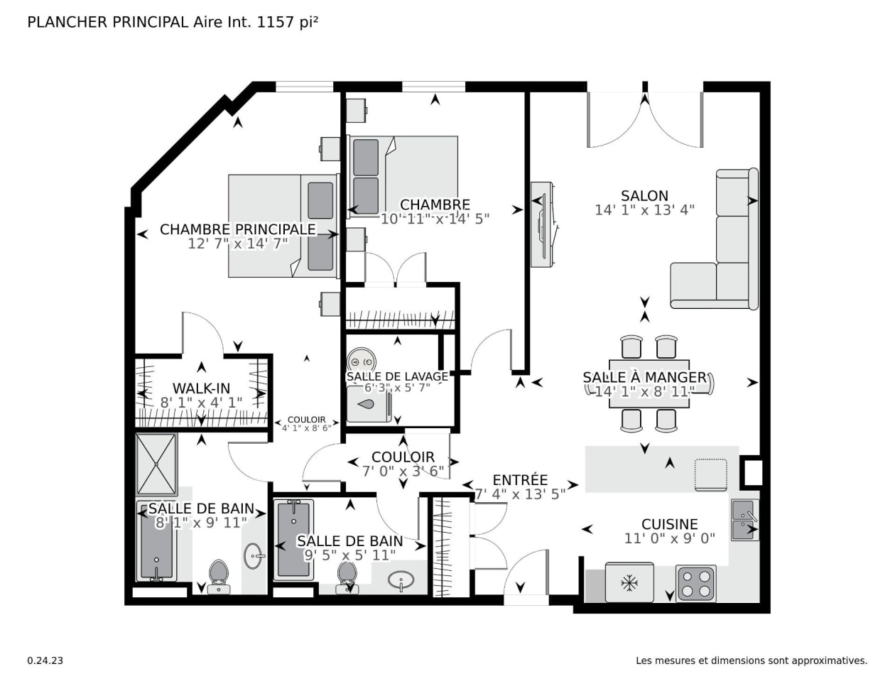 Plan — 1700, Boul. René-Lévesque O., 1203, Montréal (Ville-Marie), H3H2V1, Montréal (Ville-Marie)