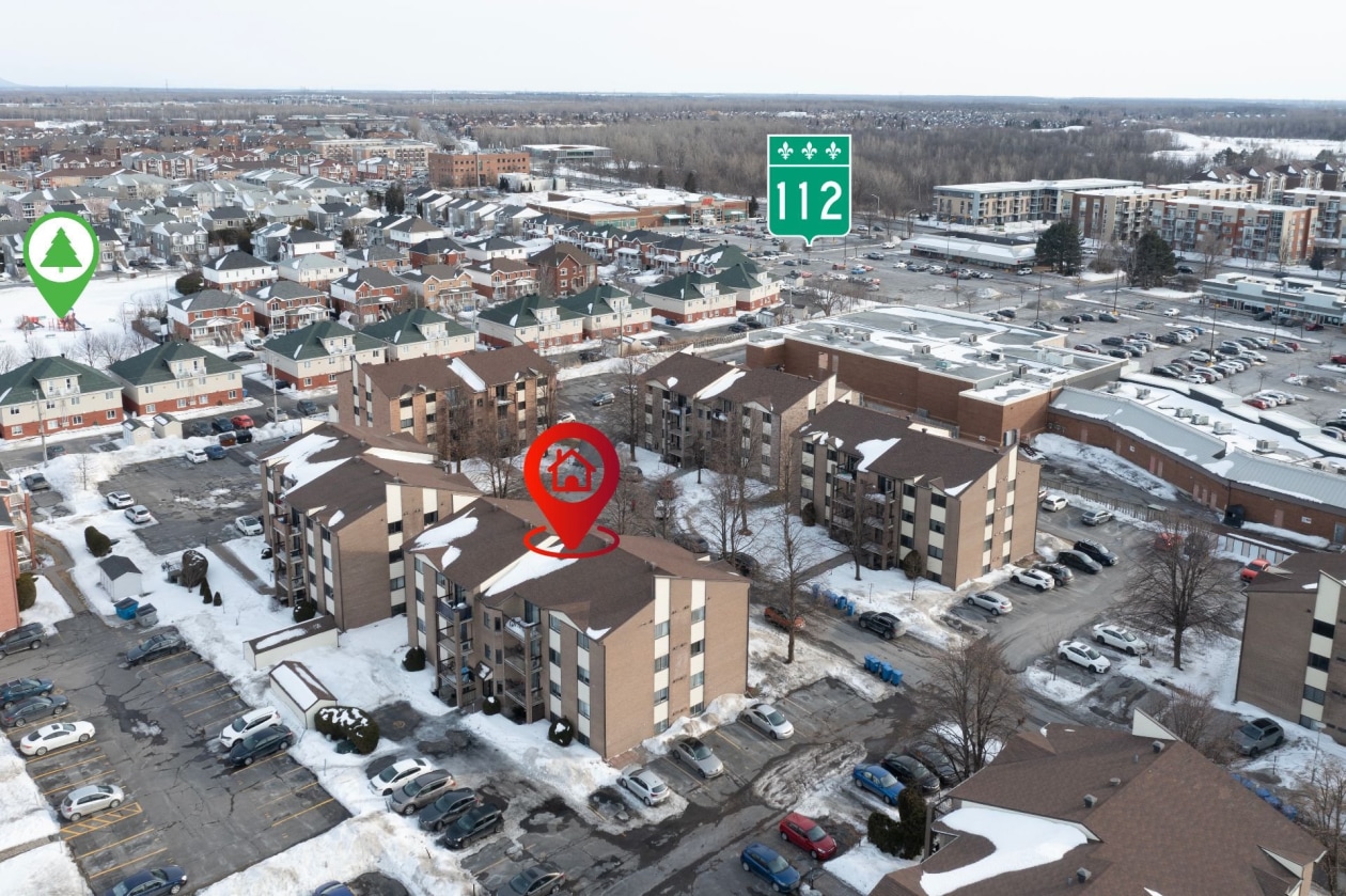 Photo aérienne — 6080, Rue Lise-Charbonneau, 204, Longueuil (Saint-Hubert), J3Y8M9, Longueuil (Saint-Hubert)
