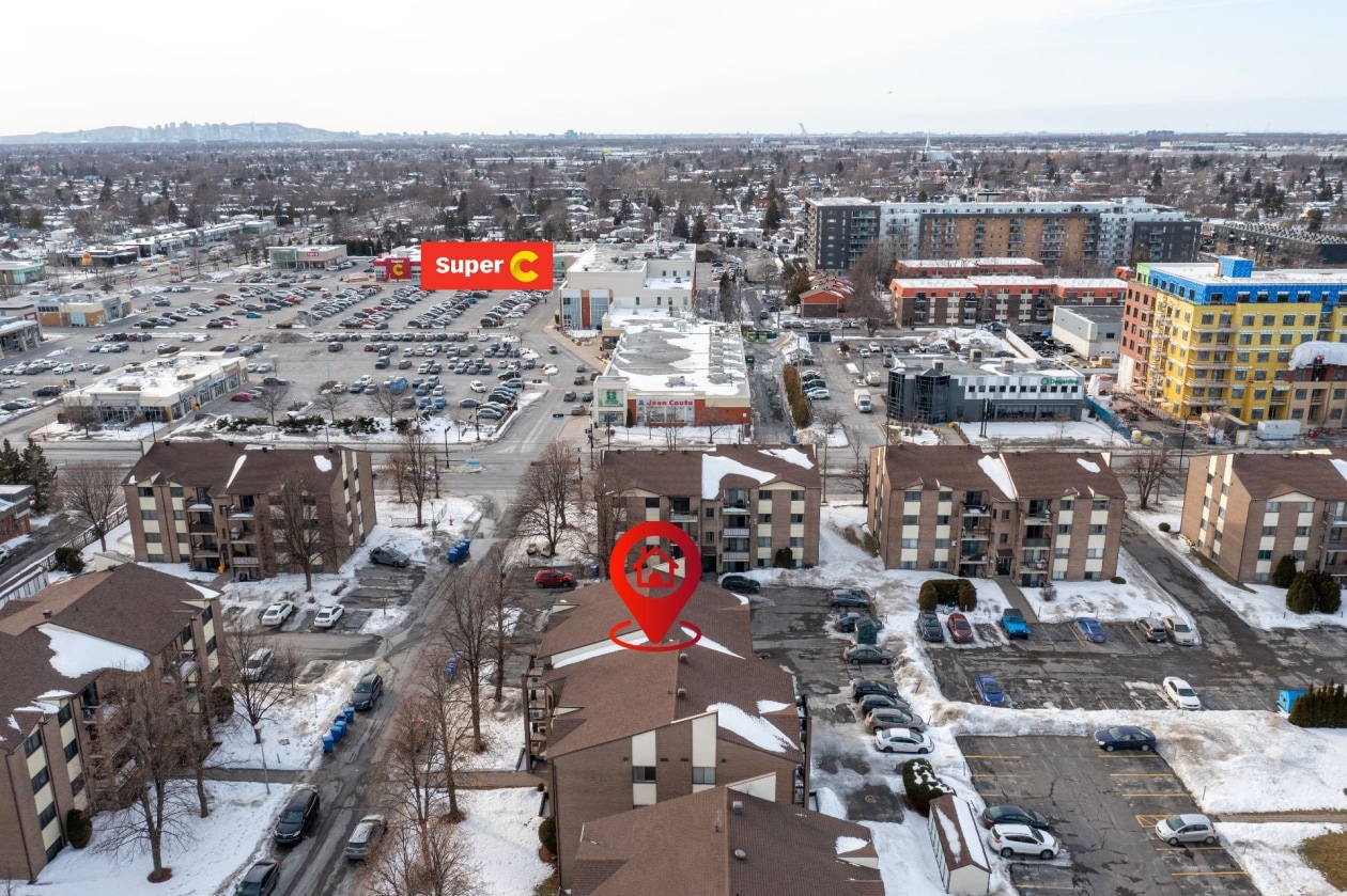 Photo aérienne — 6080, Rue Lise-Charbonneau, 204, Longueuil (Saint-Hubert), J3Y8M9, Longueuil (Saint-Hubert)