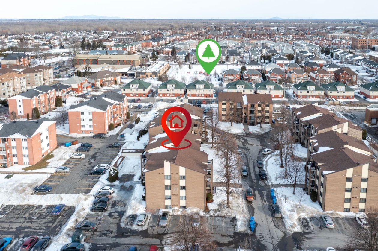 Photo aérienne — 6080, Rue Lise-Charbonneau, 204, Longueuil (Saint-Hubert), J3Y8M9, Longueuil (Saint-Hubert)