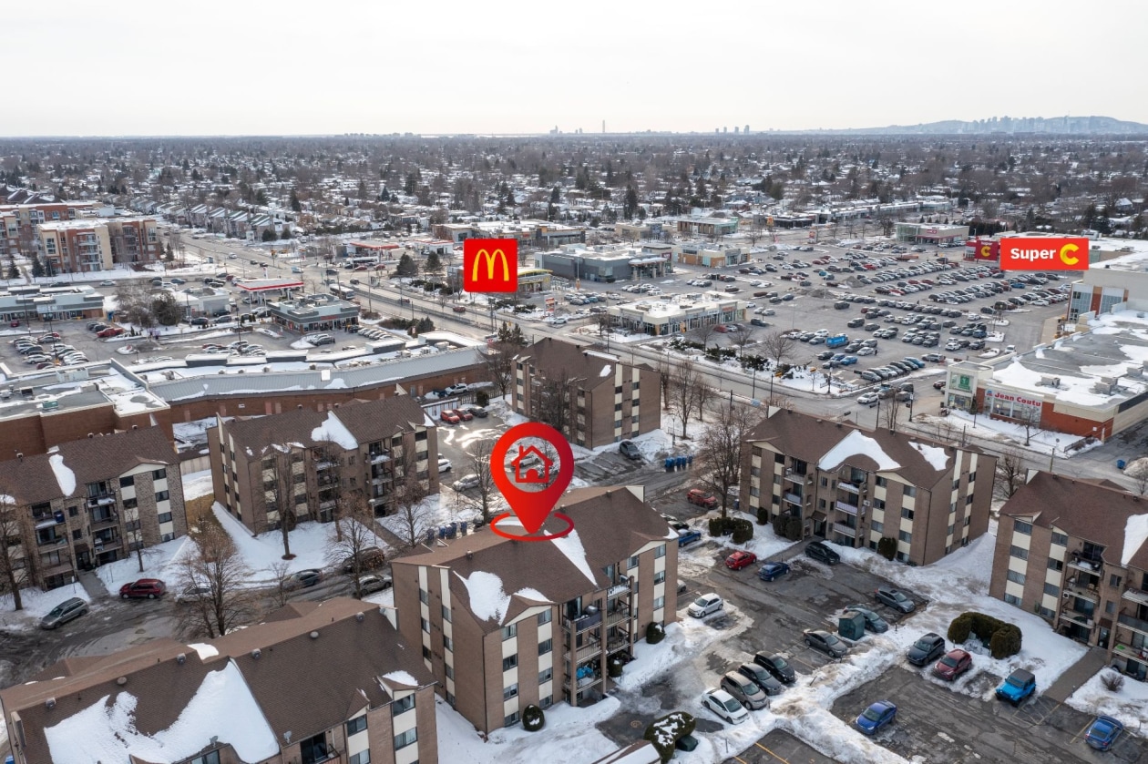 Photo aérienne — 6080, Rue Lise-Charbonneau, 204, Longueuil (Saint-Hubert), J3Y8M9, Longueuil (Saint-Hubert)