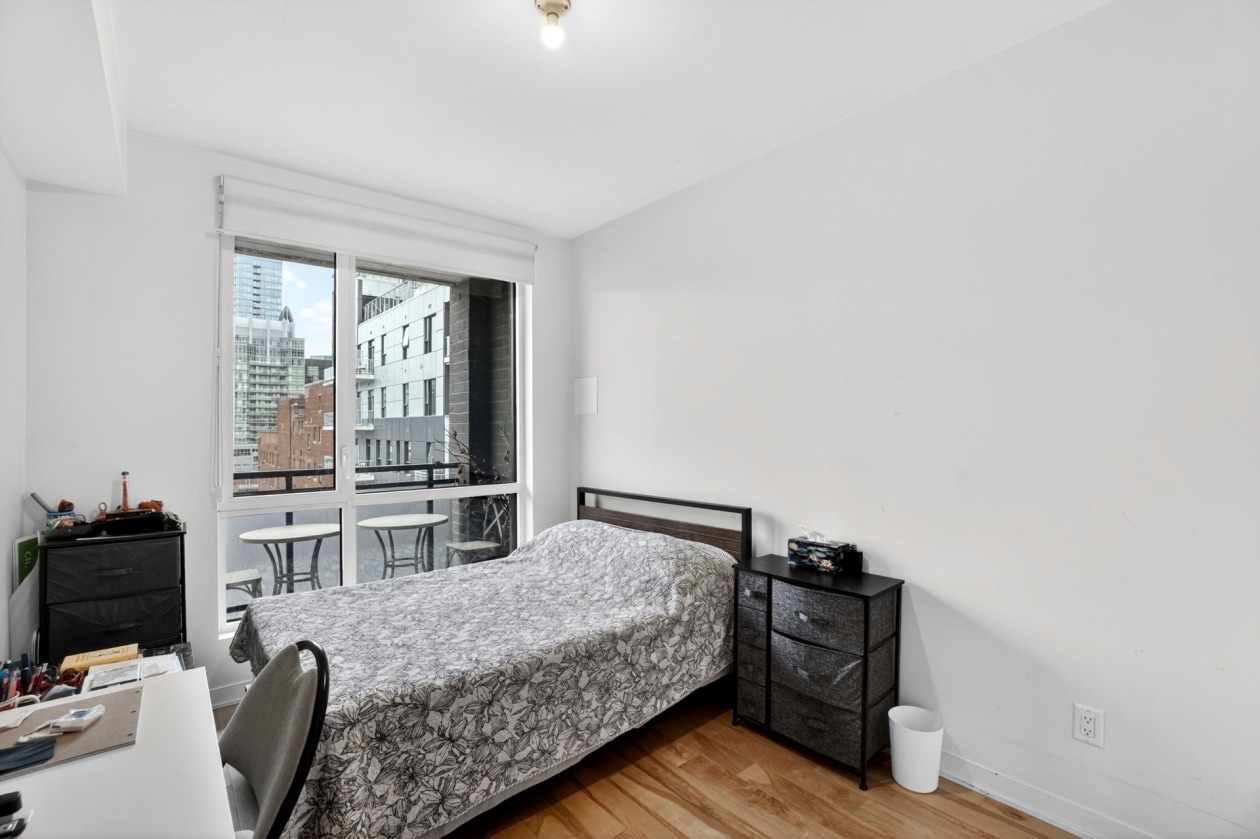 Chambre à coucher — 1190, Rue MacKay, 1501, Montréal (Ville-Marie), H3G0G8, Montréal (Ville-Marie)