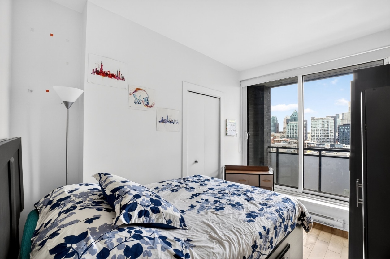 Chambre à coucher — 1190, Rue MacKay, 1501, Montréal (Ville-Marie), H3G0G8, Montréal (Ville-Marie)