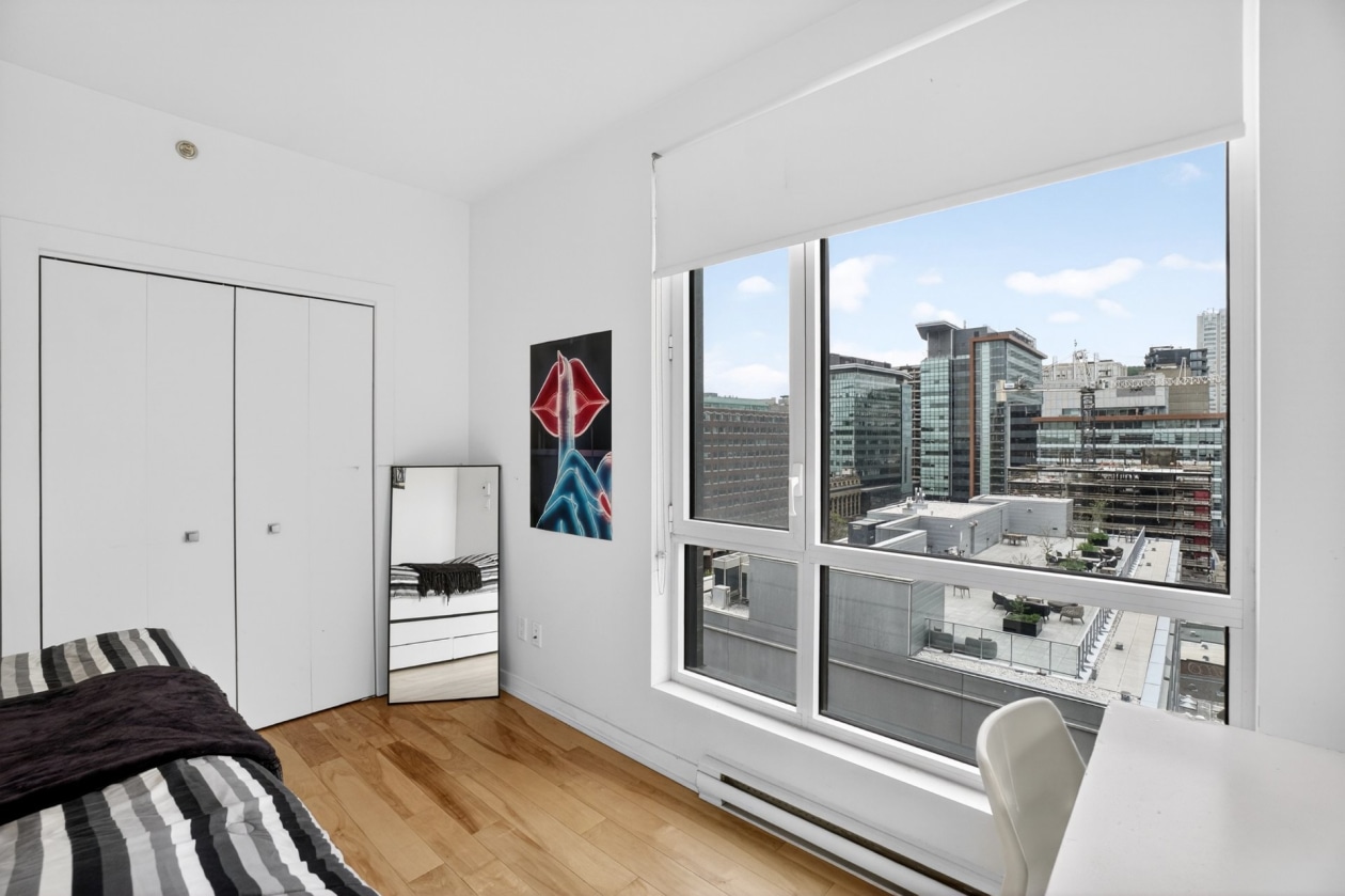 Chambre à coucher — 1190, Rue MacKay, 1501, Montréal (Ville-Marie), H3G0G8, Montréal (Ville-Marie)