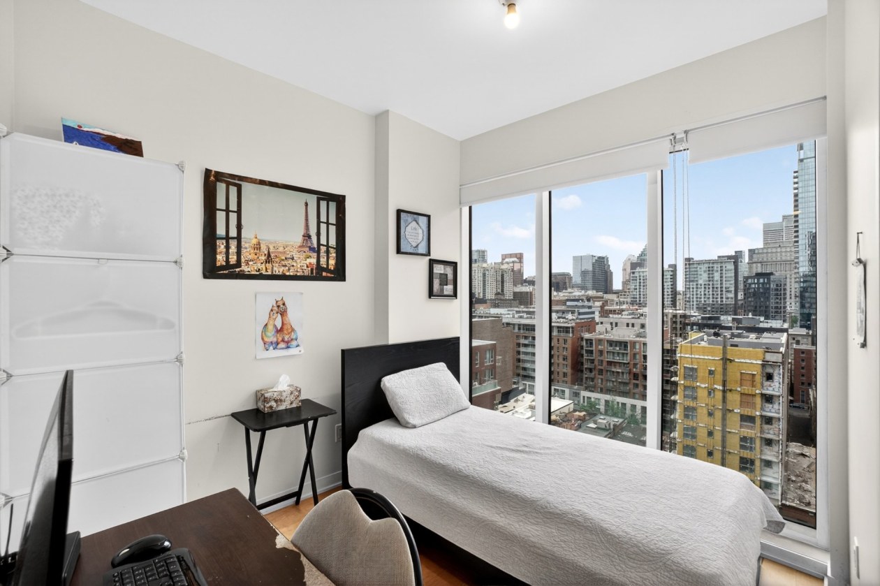Chambre à coucher — 1190, Rue MacKay, 1501, Montréal (Ville-Marie), H3G0G8, Montréal (Ville-Marie)