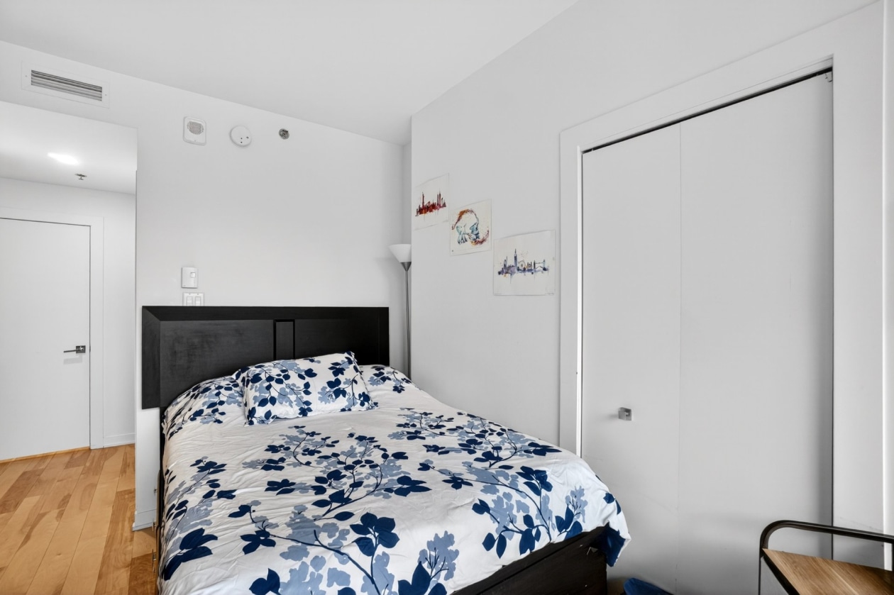 Chambre à coucher — 1190, Rue MacKay, 1501, Montréal (Ville-Marie), H3G0G8, Montréal (Ville-Marie)