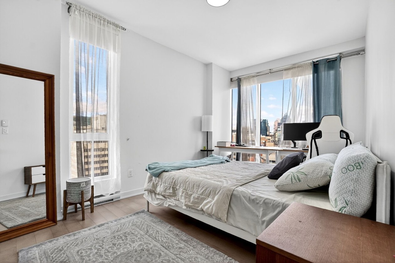 Chambre à coucher — 1190, Rue MacKay, 1501, Montréal (Ville-Marie), H3G0G8, Montréal (Ville-Marie)