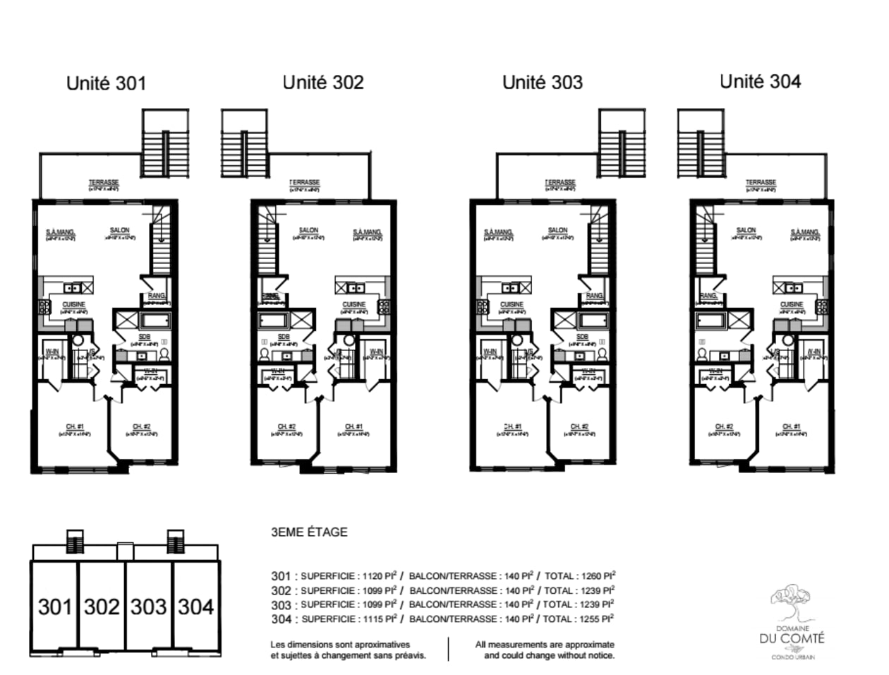 Plan — 303-287 Mnt du Comté, 303, Les Coteaux, J6X 0C6, Les Coteaux