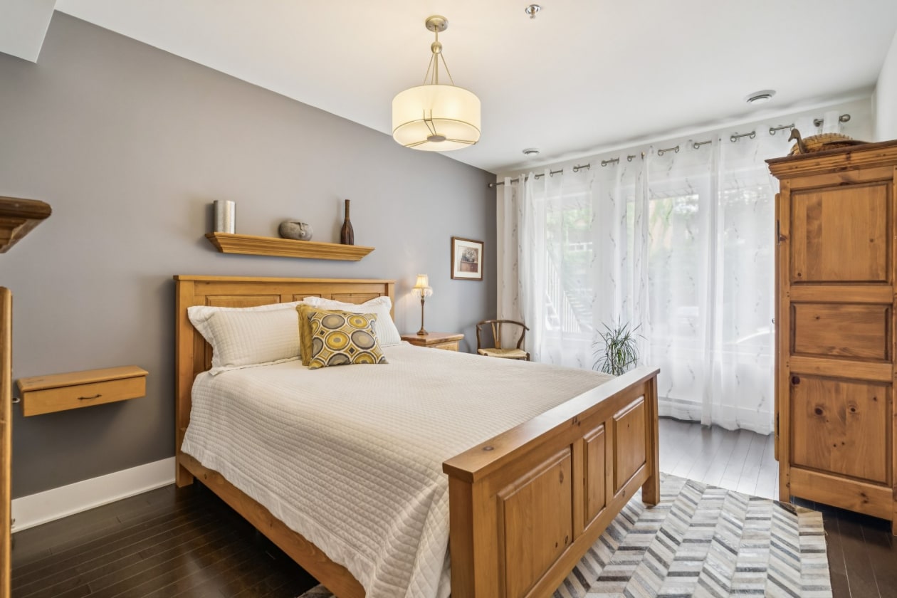 Chambre à coucher — 7550, Rue St-Dominique, 101, Montréal (Villeray/Saint-Michel/Parc-Extension), H2R1X5, Montréal (Villeray/Saint-Michel/Parc-Extension)