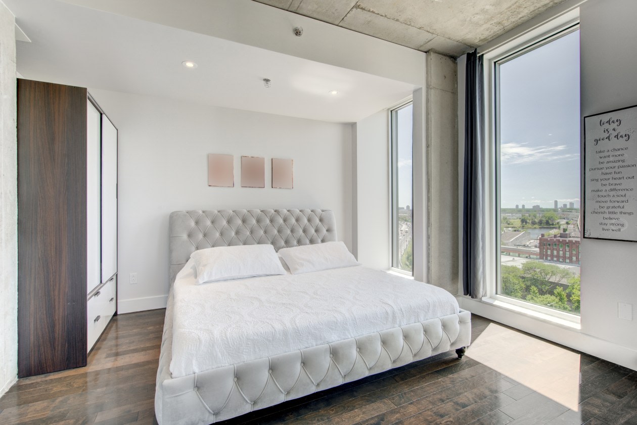 Chambre à coucher principale — 1104-888 Rue Wellington, 1104, Montréal, H3C 0N1, Montréal