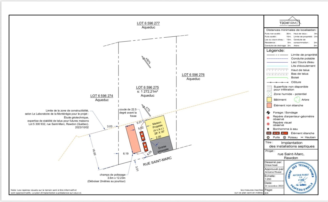 Plan — Rue St-Marc, Rawdon, J0K1S0, Rawdon