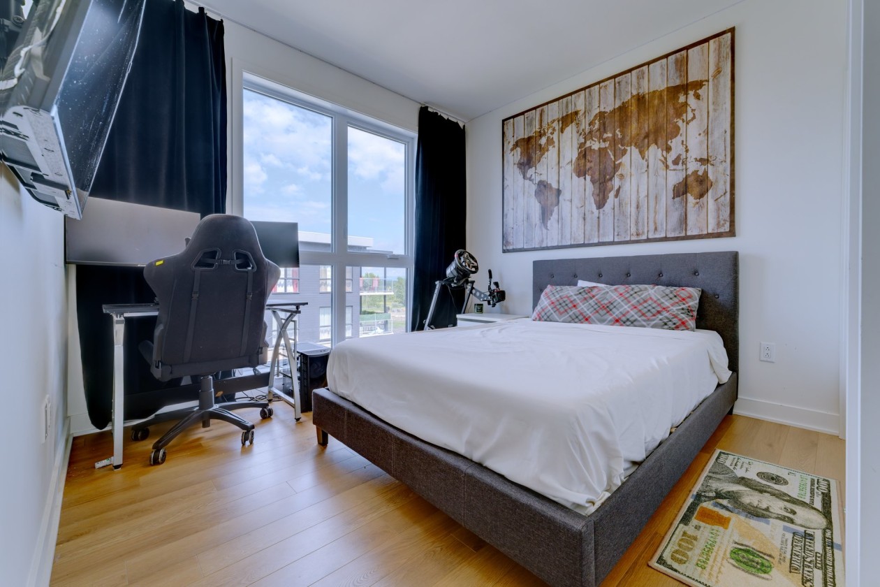 Chambre à coucher — 4220, Rue Olivier-Fournier, 608, Longueuil (Saint-Hubert), J3Y1G5, Longueuil (Saint-Hubert)