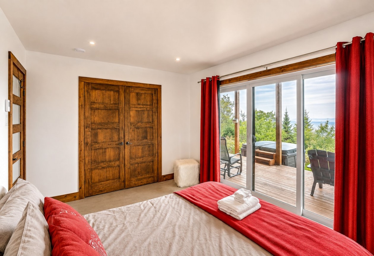 Chambre à coucher principale — 58, Rue de la Corniche, Les Éboulements, G3Z3B6, Les Éboulements