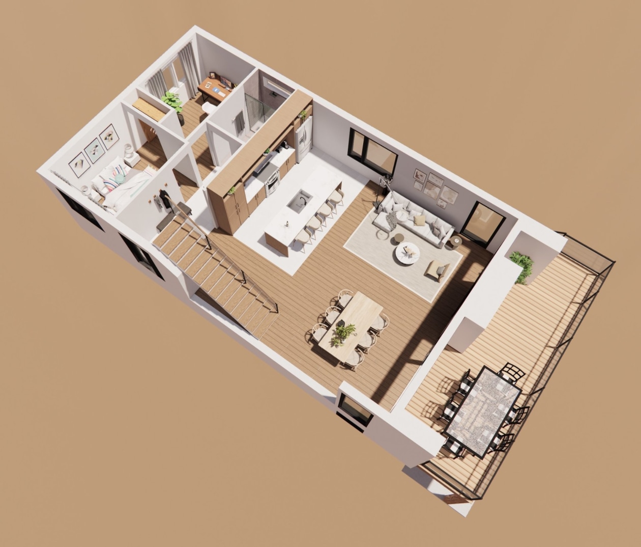 Vue d'ensemble — 7435 - 7435A, Ch. Beaulieu, Saint-Damien, J0K2E0, Saint-Damien