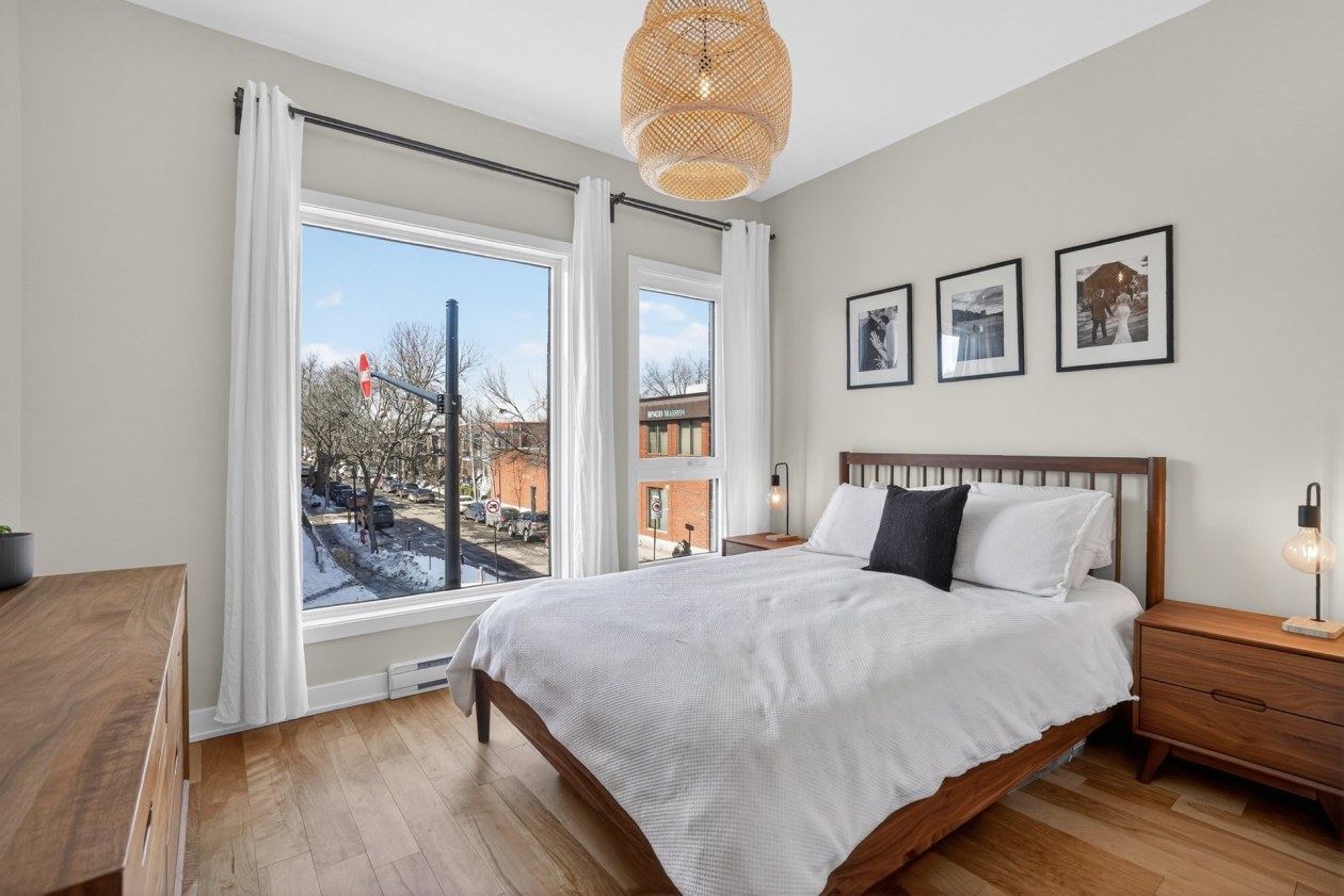 Chambre à coucher principale — 3430, Rue Masson, 201, Montréal (Rosemont/La Petite-Patrie), H1X1R7, Montréal (Rosemont/La Petite-Patrie)