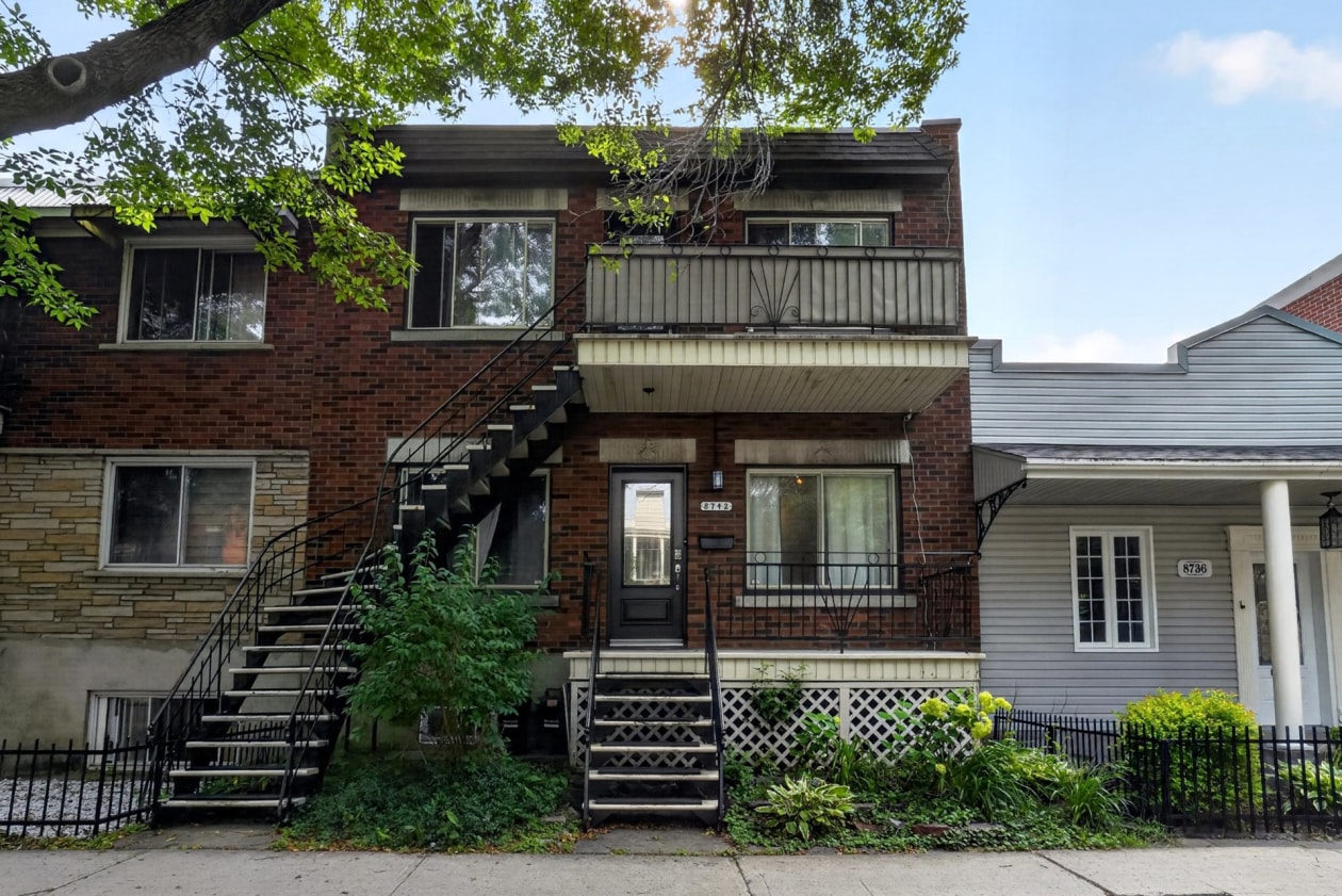 Façade — 8742 - 8744, Rue Tellier, Montréal (Mercier/Hochelaga-Maisonneuve), H1L3B2, Montréal (Mercier/Hochelaga-Maisonneuve)