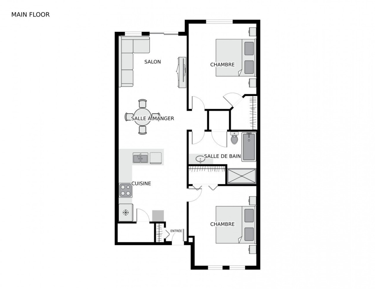 Plan — 5666, Rue De Normanville, 102, Montréal (Rosemont/La Petite-Patrie), H2S2B2, Montréal (Rosemont/La Petite-Patrie)
