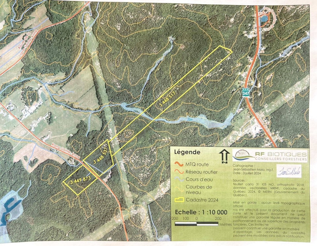 Plan — Rg Ste-Anne, Saint-Norbert