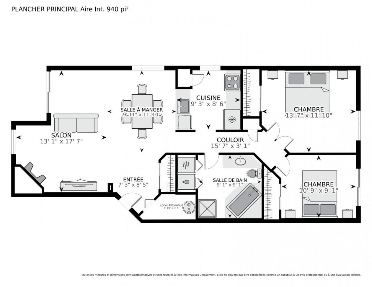 Plan — 361, Ch. de la Côte-St-Louis, 101, Sainte-Thérèse, J7E5S5, Sainte-Thérèse