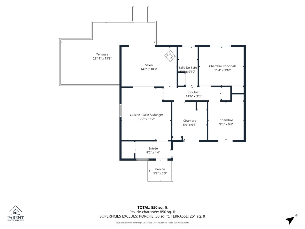 Plan — 103, Ch. des Noisetiers, Nominingue, J0W1R0, Nominingue