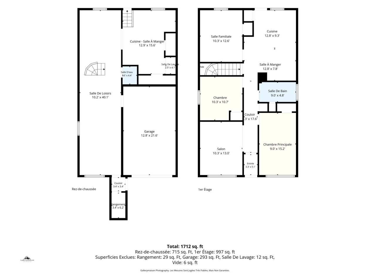Plan — 10531 - 10533 Av. Armand-Lavergne, Montréal