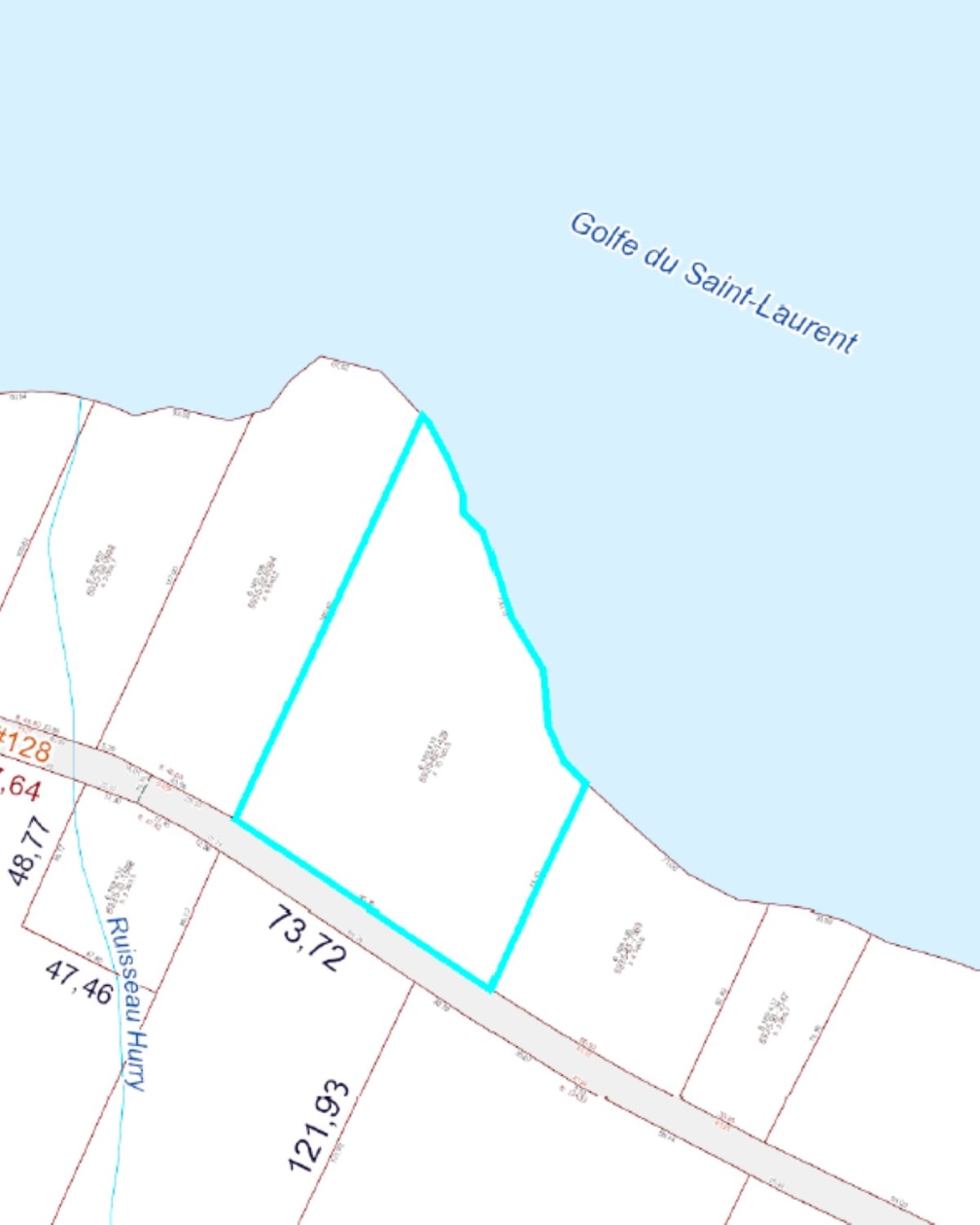 Vue d'ensemble — Route de la Pointe, Port-Daniel/Gascons