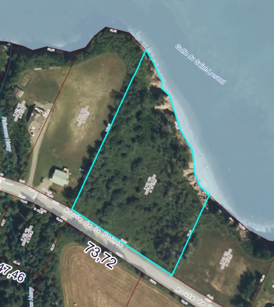 Vue d'ensemble — Route de la Pointe, Port-Daniel/Gascons