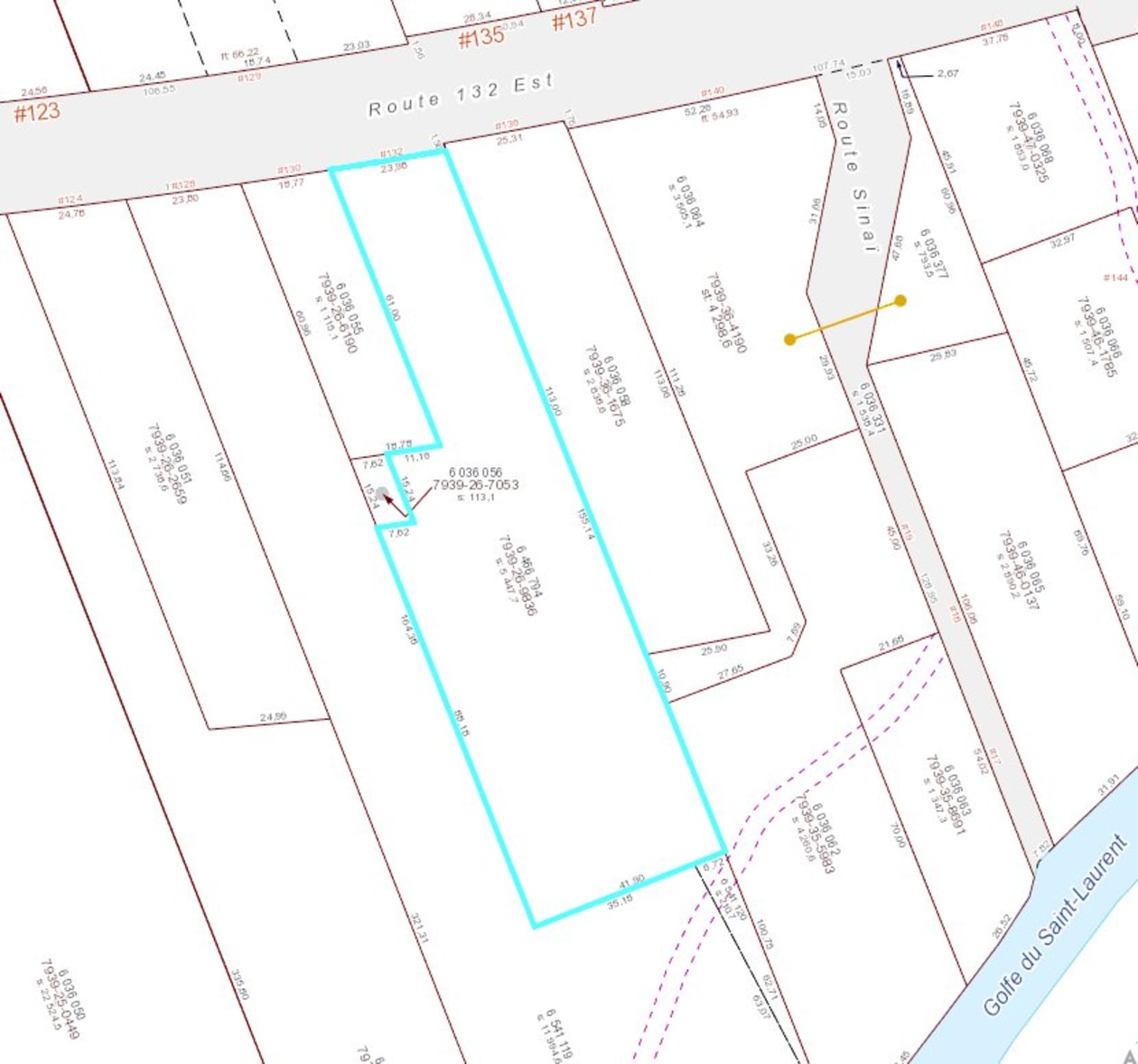 Plan — 132 Route 132 E., Port-Daniel/Gascons