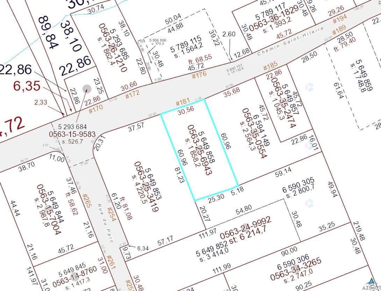 Plan — 181 Ch. St-Hilaire, Grande-Rivière