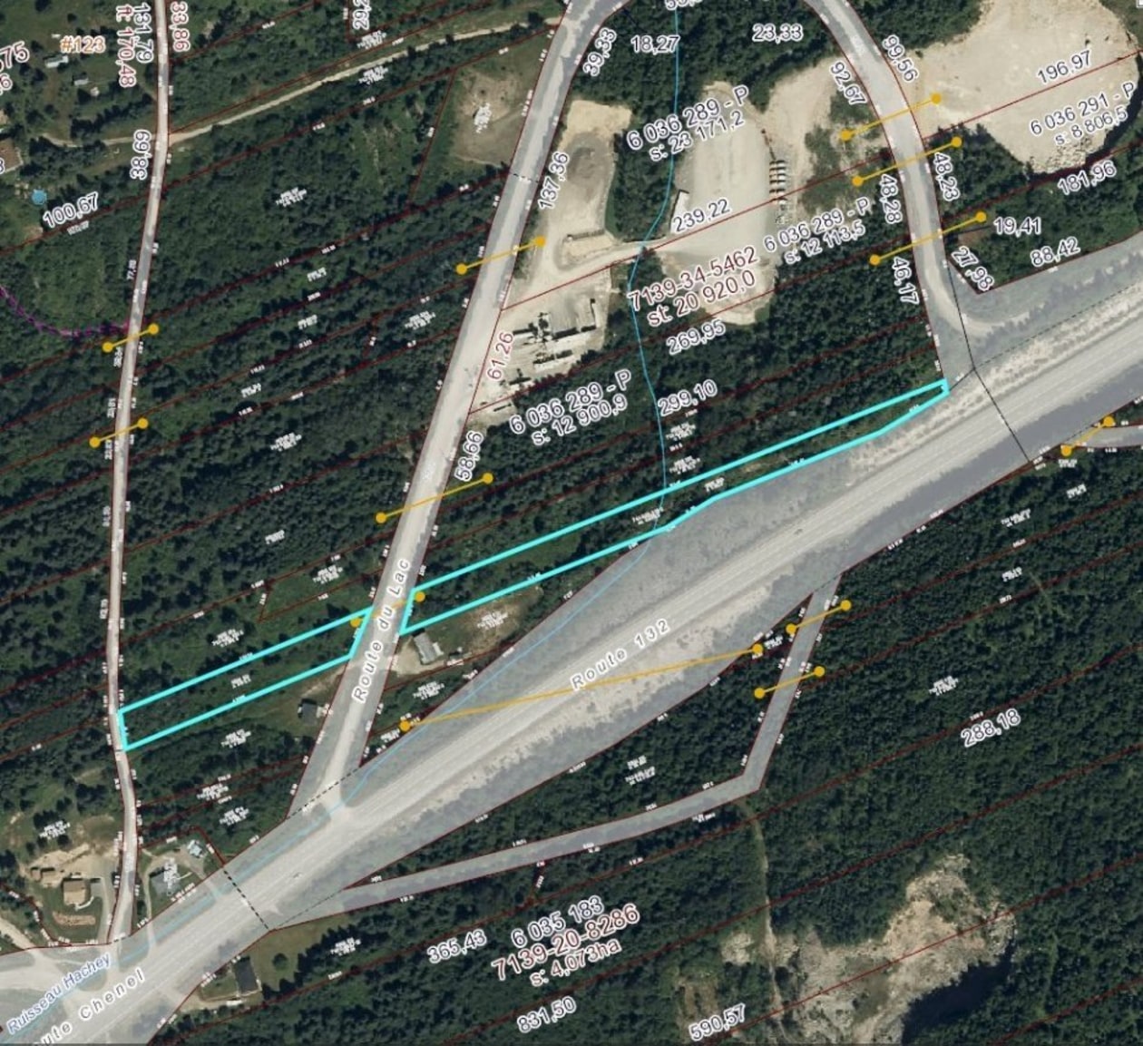 Plan — Route du Lac, Port-Daniel/Gascons