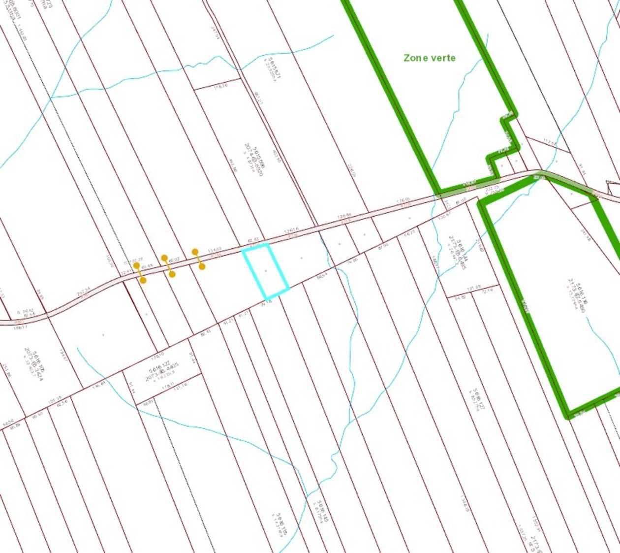 Plan — Route d'Irlande, Percé