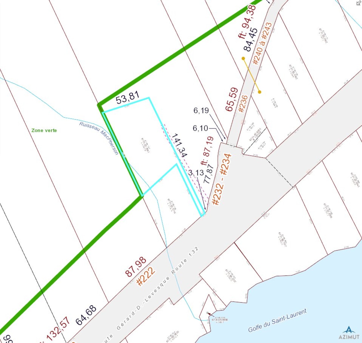 Plan — 228 Route 132, Port-Daniel/Gascons
