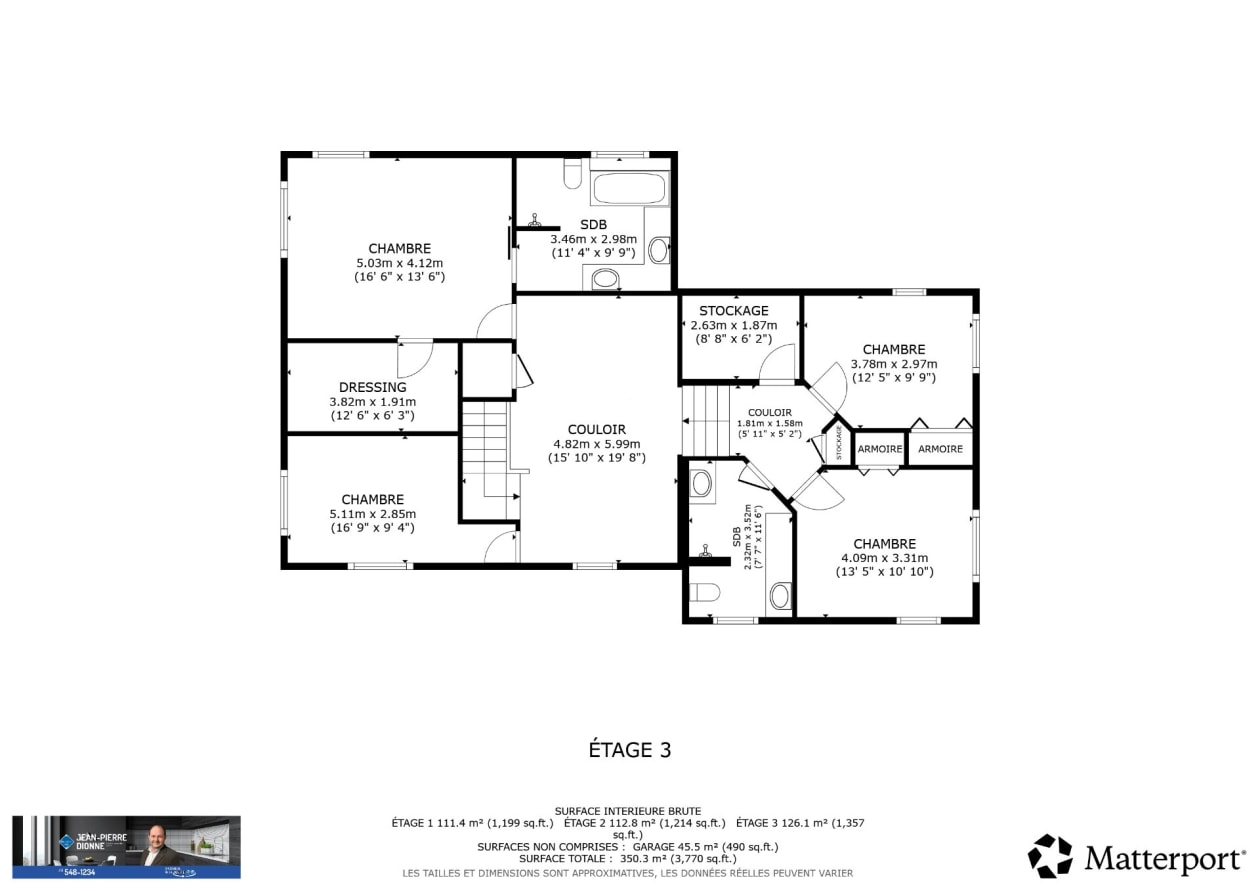 Plan — 1787 Rue Gabriel, Saguenay