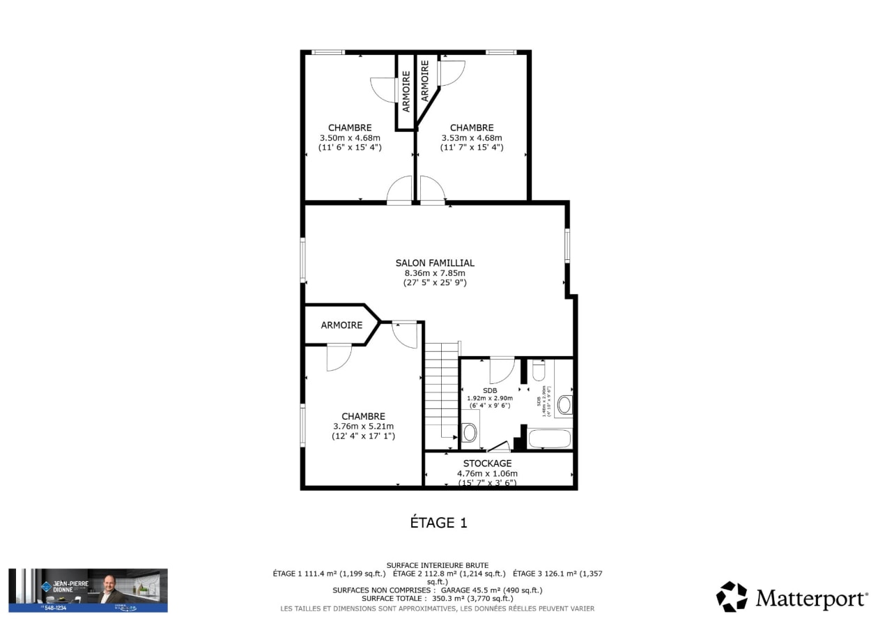 Plan — 1787 Rue Gabriel, Saguenay