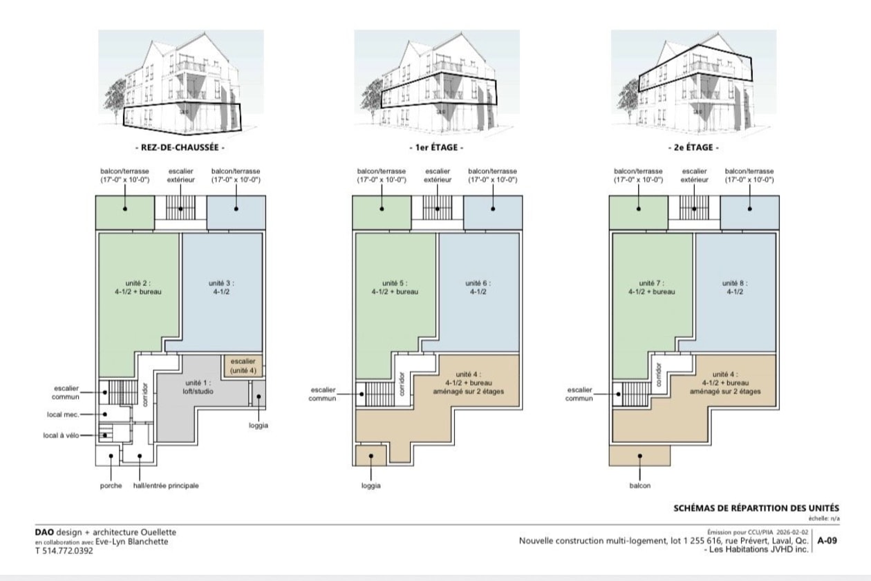 Plan — 1650 Rue Prévert, Laval
