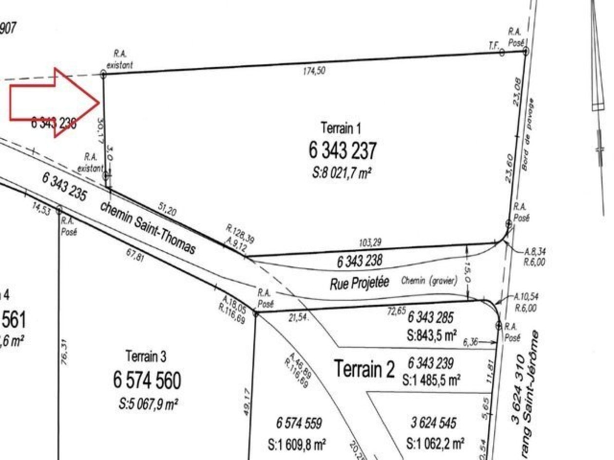 Plan — Rg St-Jérôme, Baie-Saint-Paul