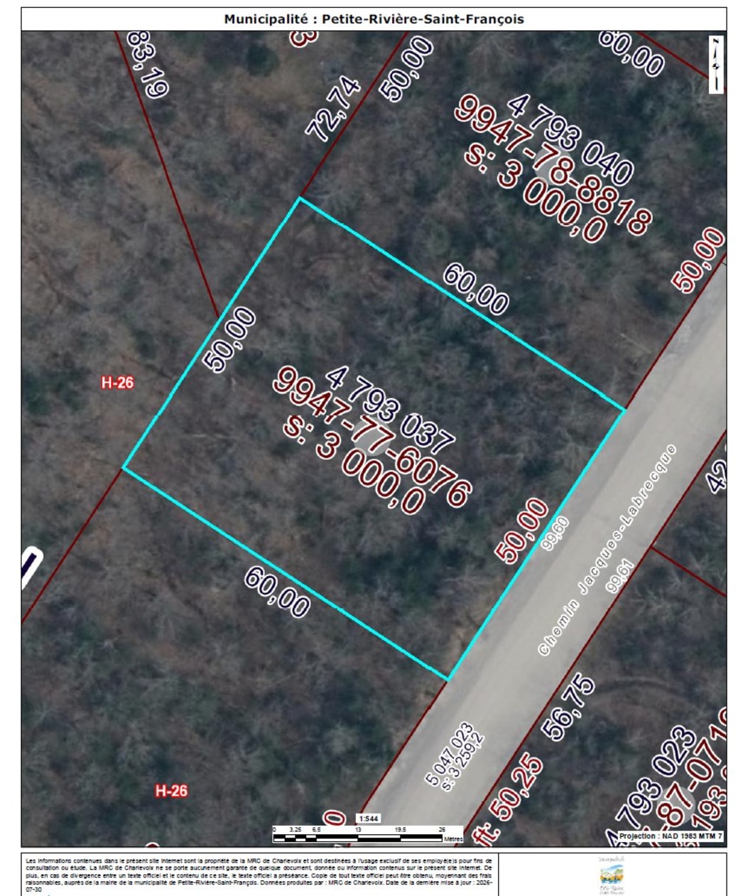 Plan — Ch. Jacques-Labrecque, Petite-Rivière-Saint-François