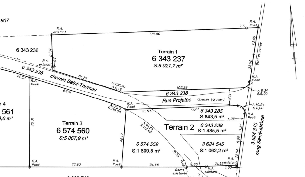 Plan — Rg St-Jérôme, Baie-Saint-Paul