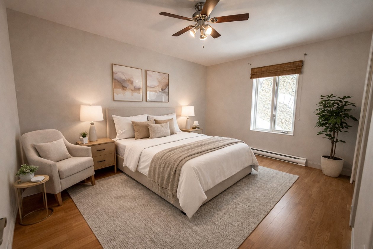 Chambre à coucher — 962 - 962B Rue Principale, Petite-Rivière-Saint-François