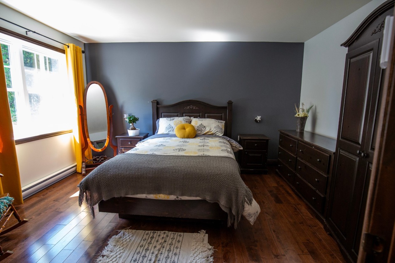 Chambre à coucher principale — 6 Rg du Ruisseau-des-Frênes, La Malbaie