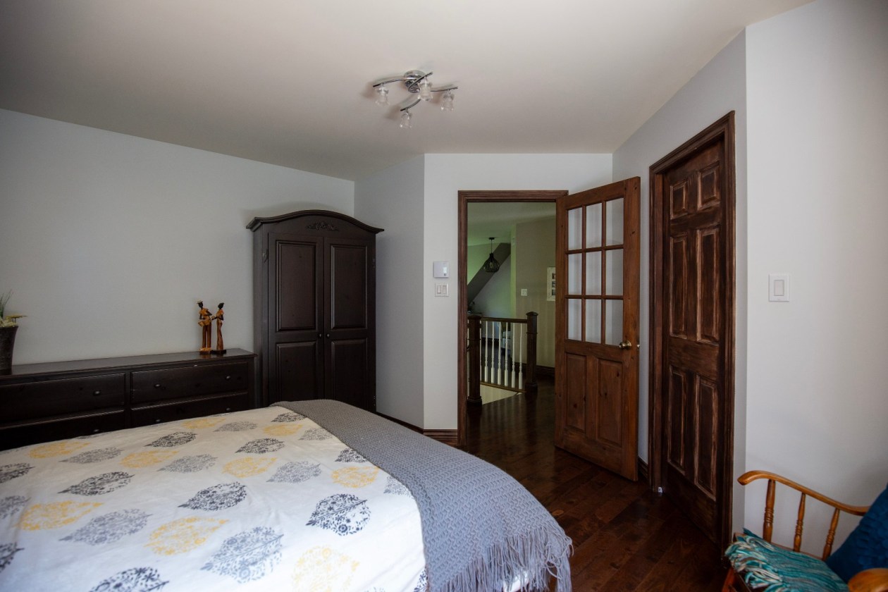 Chambre à coucher principale — 6 Rg du Ruisseau-des-Frênes, La Malbaie