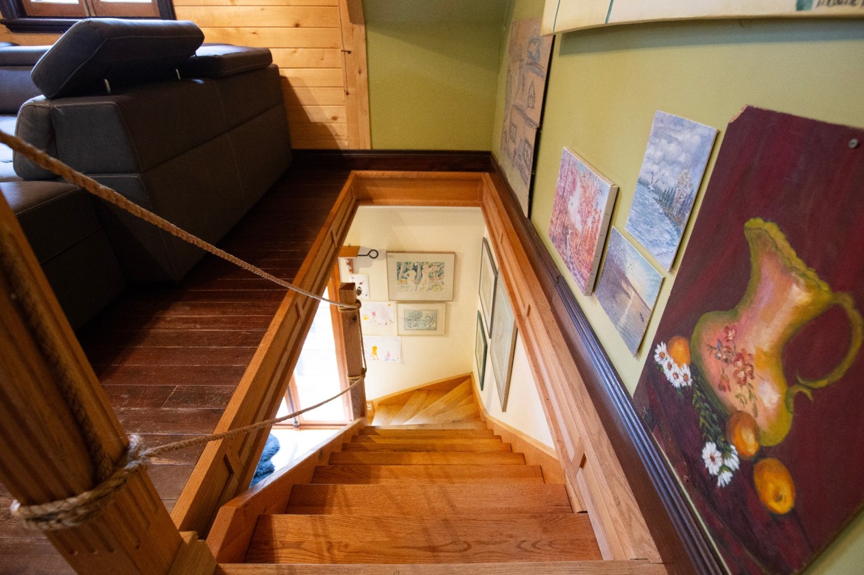 Escalier — 163 6e Rang, Saint-Hilarion