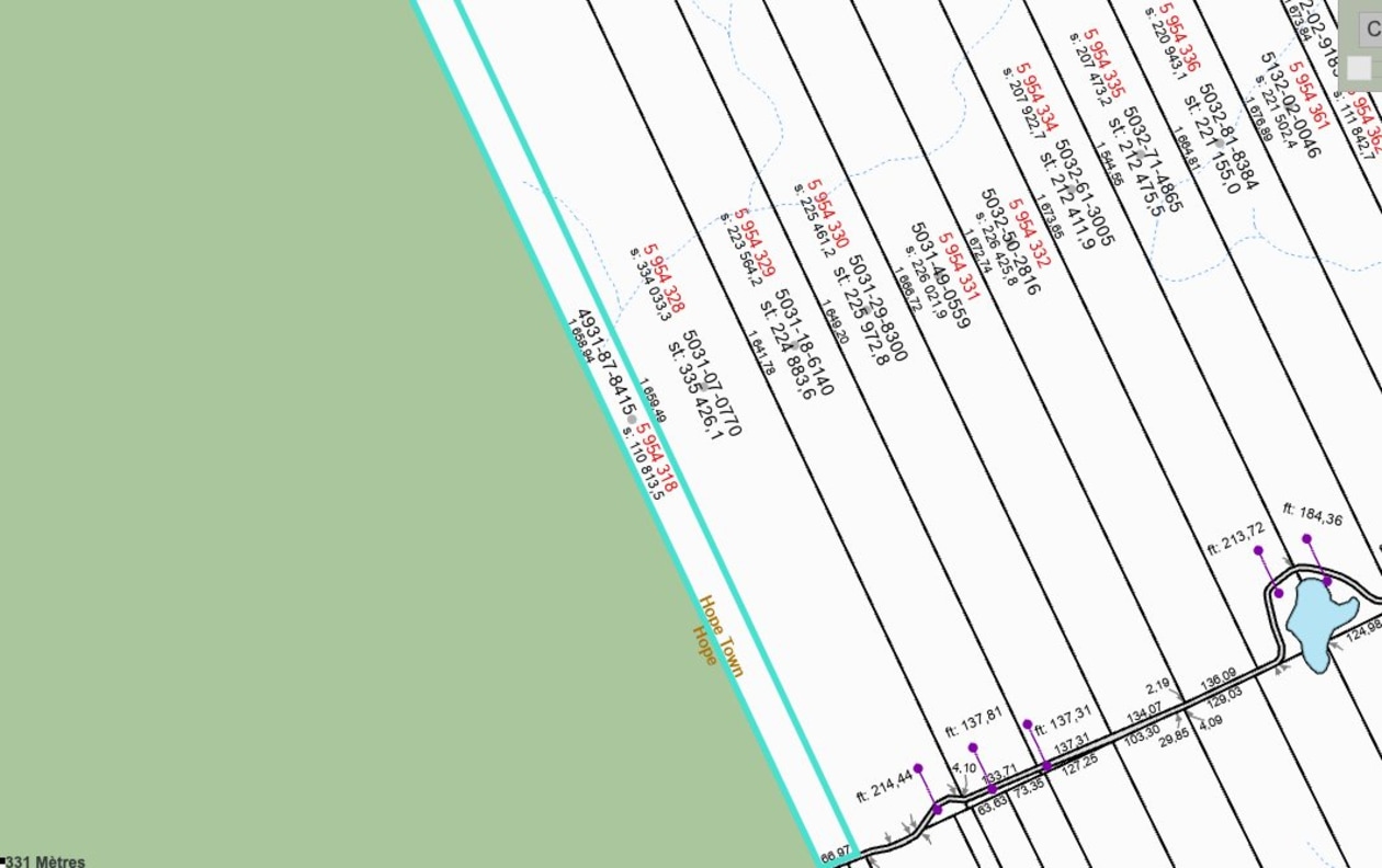 Plan — 5e Rang, Hope Town