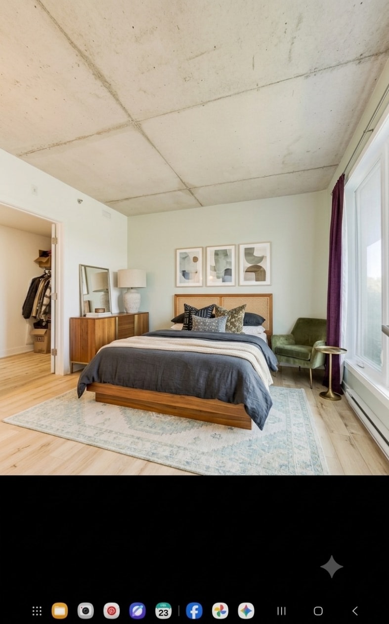 Chambre à coucher principale — 121-170 Rue Principale, Saint-Zotique