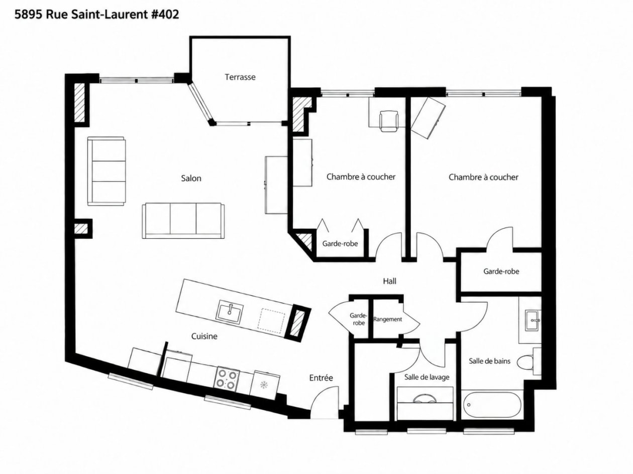 Plan — 5895 Rue St-Laurent, Lévis