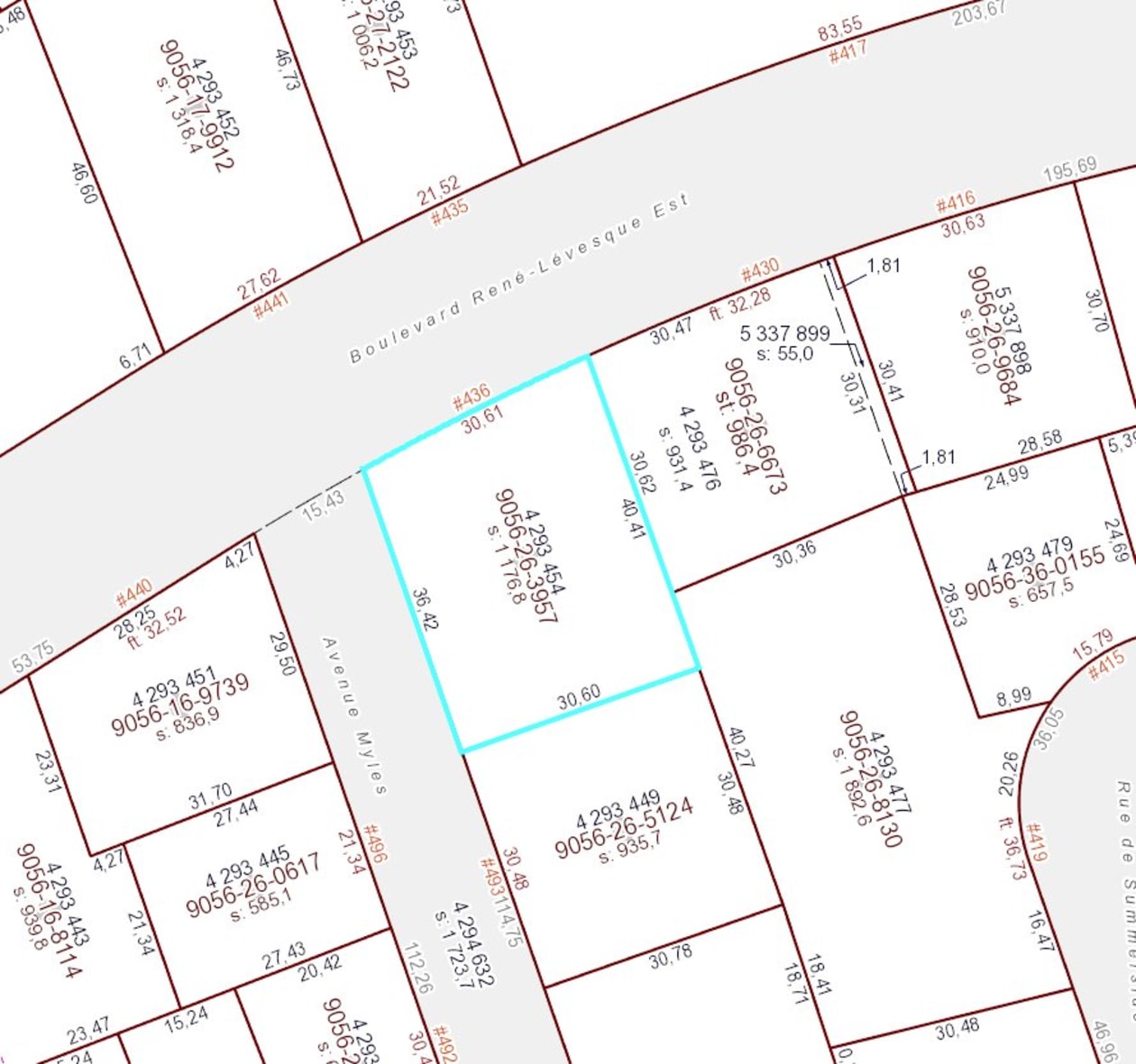 Plan — 436 Boul. René-Lévesque O., Chandler